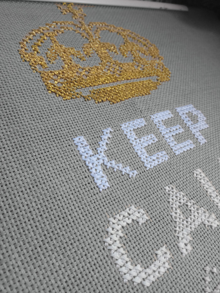 Канва двунитка льняная Linen Hardanger 16 ct в упаковке , 140 х 100 см, цвет серо-голубой. Арт мCL055/18