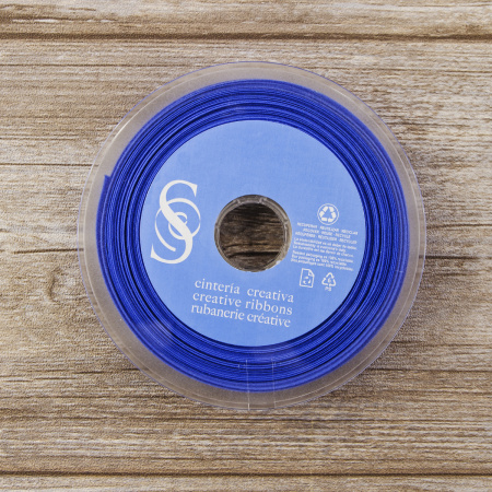 Косая бейка хлопок/полиэстер 20 мм, 25 м, цвет 93, барвинок. Арт 6120-20мм-93            