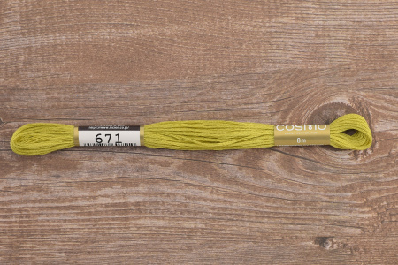 Мулине COSMO однотонный цвет  671       . Арт 25-6/671       