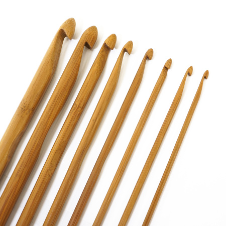 Набор крючков, вязальных, бамбук, Hemline, 15 см. Арт +T15/BAMBOO/4