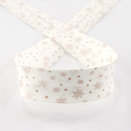 Косая бейка с рисунком SAFISA, арт.6594, 20 мм, 20 м, цвет 01. Арт 6594-20мм-01