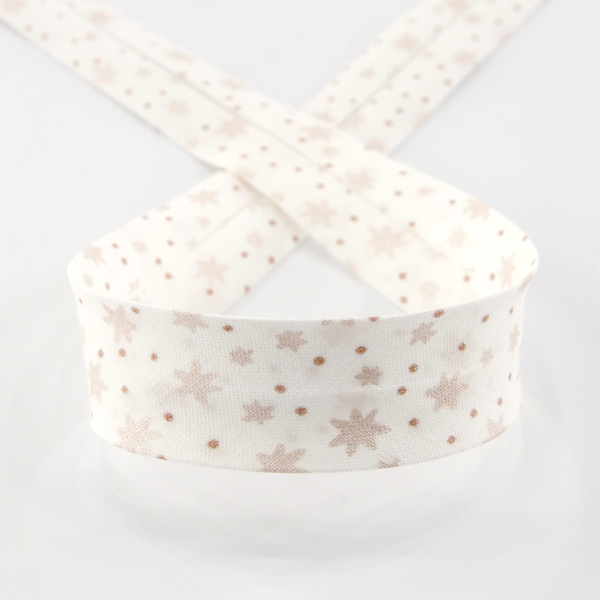 Косая бейка с рисунком SAFISA, арт.6594, 20 мм, 20 м, цвет 01. Арт 6594-20мм-01