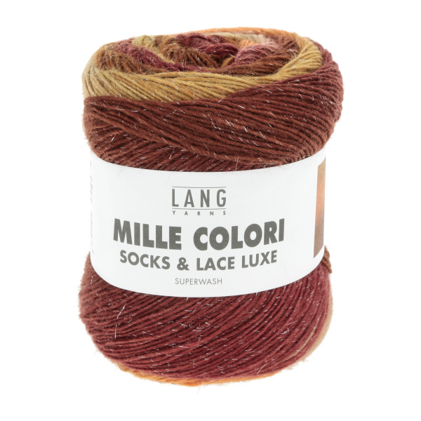 Пряжа Mille Colori Socks & Lace Luxe, 73% шерсть, 25% полиамид, 2% полиэстр, 100 г, 400 м. Арт 859.0211