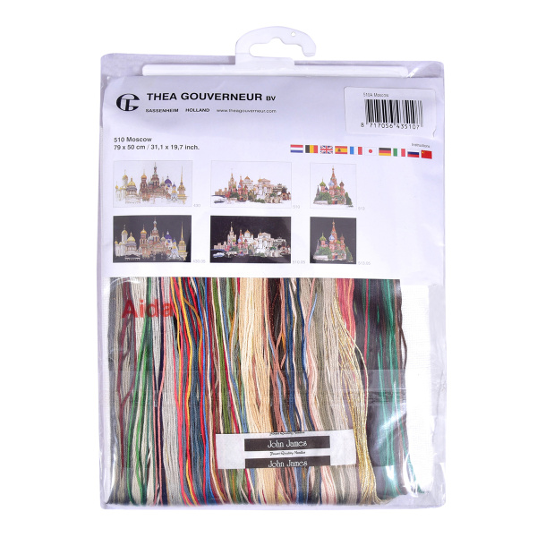 Набор для вышивания "Москва", канва аида 18 ct. Арт 510A                    