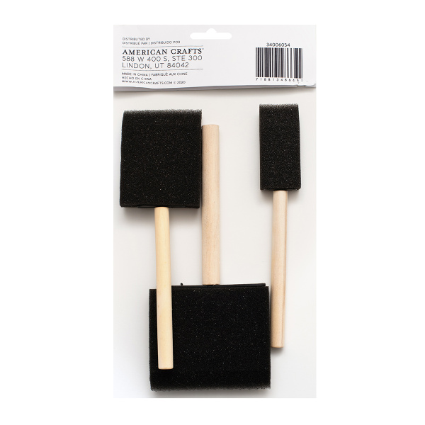 Набор кистей спонж "Sponge Brush" для рисования. Арт 34006054
