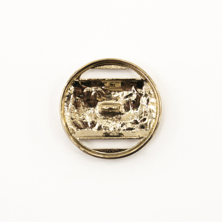 Пуговица DISBOTON, размер 40 цвет C/GOLD2 D 079. Арт 3330440GOLD20D