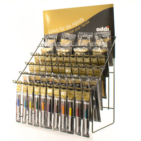 Стенд для спиц и крючков addi, 52,5 х 65,5 х 25 см, 52 еврокрючков. Арт D52