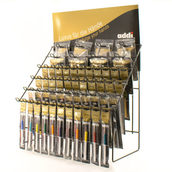 Стенд для спиц и крючков addi, 52,5 х 65,5 х 25 см, 52 еврокрючков. Арт D52