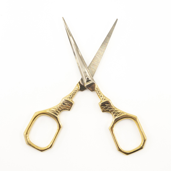 Ножницы для вышивания "Эйфелева башня", цвет золотой, в чехле, 10 см. Арт CI2820