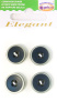 Пуговицы ELEGANT. Арт 14832-15-AB/08/4