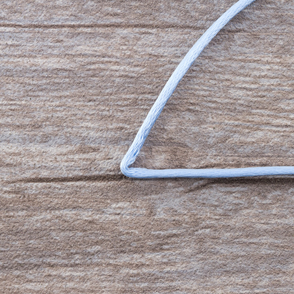 Шнур атласный SAFISA 2 мм, 25 м, цвет 04, светло-голубой. Арт 462-04                  