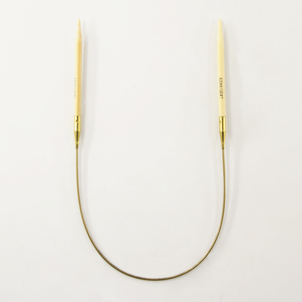 Спицы, круговые, бамбук addiNature BAMBOO №4,5, 40 см. Арт 555-7/4.5-40