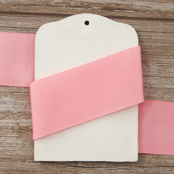 Лента репсовая SAFISA, 50 мм, 25 м, цвет 06 розово-персиковый. Арт 350-50мм-06