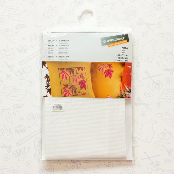 Канва в упаковке Stern-Aida 14 ct, 48 x 53 см, цвет №101. Арт н3706/101                