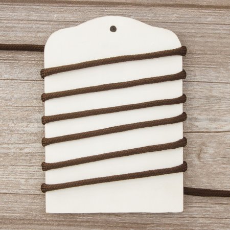 Шнур плетеный SPIRAL ( SAFISA), 4 мм, 25 м, цвет коричневый темный. Арт 25281-4-17