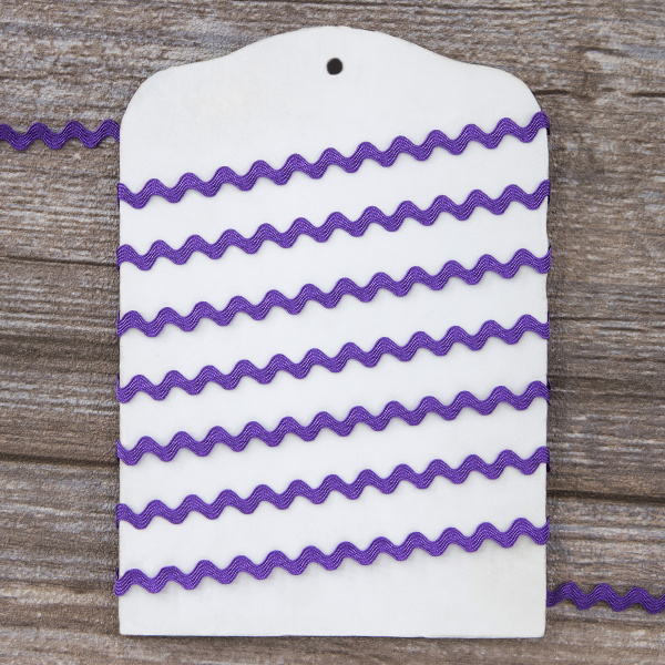 Тесьма PEGA тип вьюнчик, сиреневый, 6,4 мм. Арт 841510421A1603