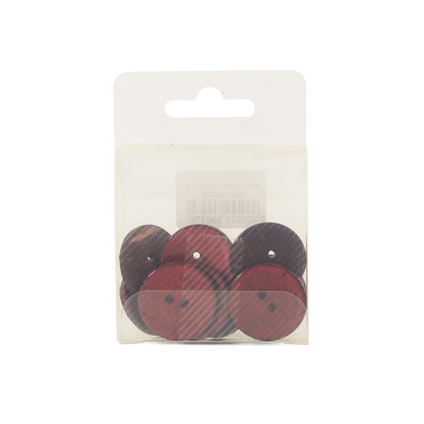 Пуговицы CONCEPT, размер 40, кокос, цвет COL.8 бордовый. Арт 1919H-040-COL.8