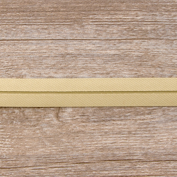 Косая бейка хлопок/полиэстер, 20 мм, 20 м, цвет 21, Персиковый айвори. Арт 6470-20мм-21