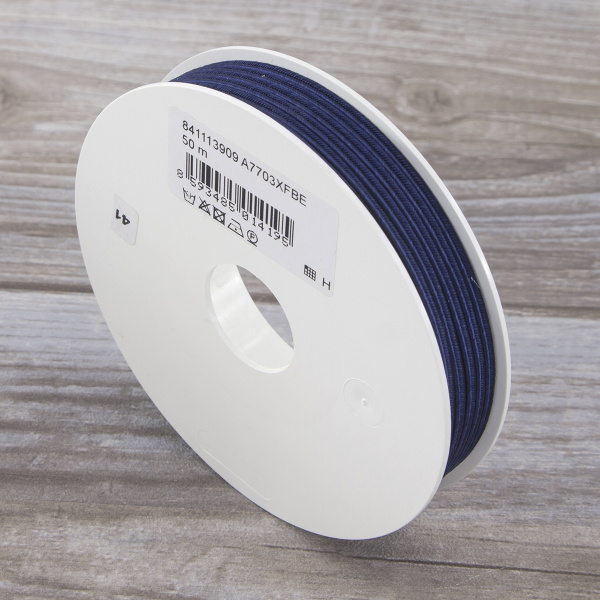 Шнур-сутаж PEGA, темно-синий, 3 мм. Арт 841113909A7703