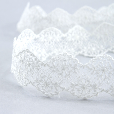 Кружево-вышивка на тюле, 18 мм, 13,5 м. Арт 41693/01