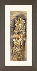 Набор для вышивания "Mother and baby giraffe"