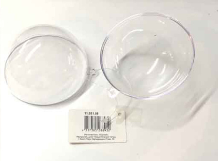 Шар пластиковый разъёмный, 10 см. Арт 11.031.10