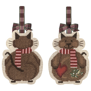Набор для вышивания елочной игрушки "CHAT NOËL" (Рождественский кот)
