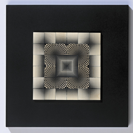 Мозаика из кубиков дизайнерская NAEF CLASSIC "Imago" 6+, натуральное дерево, монохром, 36 деталей. Арт 9960