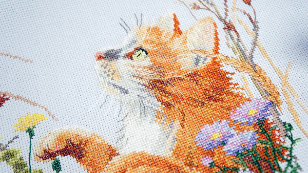 Набор для вышивания "Пушистый охотник". Арт 03.016.17