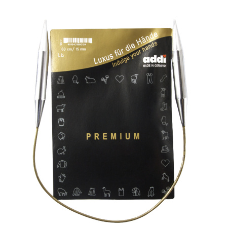 Спицы, круговые, супергладкие, addiClassic №15, 60 см. Арт 105-7/15-60