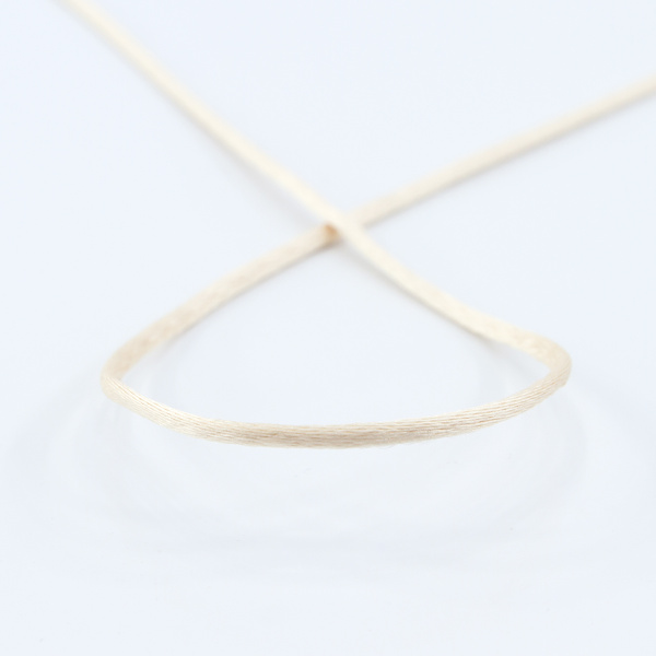 Шнур атласный SAFISA 2 мм, 25 м, цвет 41, экрю. Арт 462-41                  