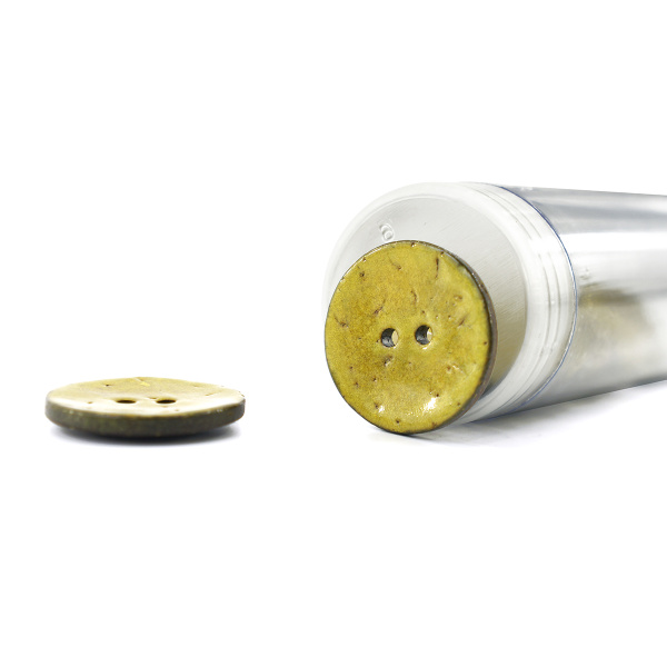 Пуговицы CONCEPT, размер 40, кокос,  цвет COL.12 желто-зеленый. Арт 1919H-040-COL.12