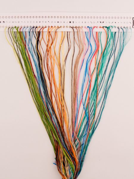 Набор для вышивания "Зимородок", канва лён 32 ct, 18 х 19 см. Арт 615