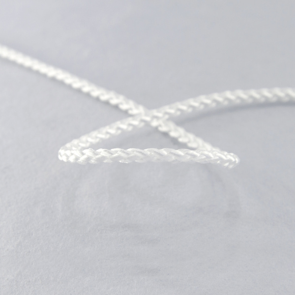 Шнур полиамидный, 3,6 мм, цвет белый. Арт 842941812REZ00