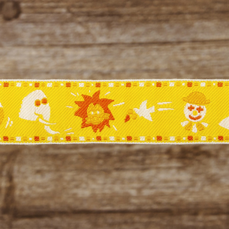 Лента жаккард SAFISA, 20 мм, 15 м, цвет 02. Арт 9108-20мм-02             