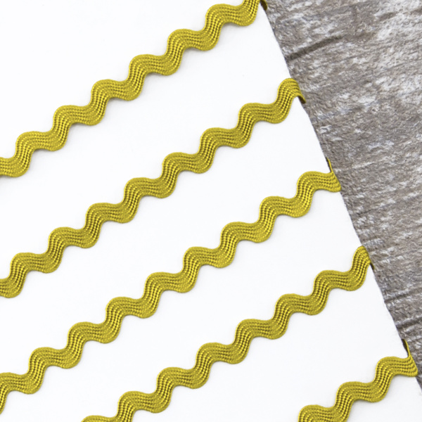 Тесьма PEGA тип вьюнчик, золотисто-желтый, 6,4 мм. Арт 841510421A4203