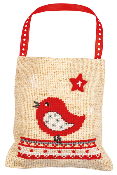 Набор для вышивания мешочка "Рождественские зверушки". Арт PN-0196915