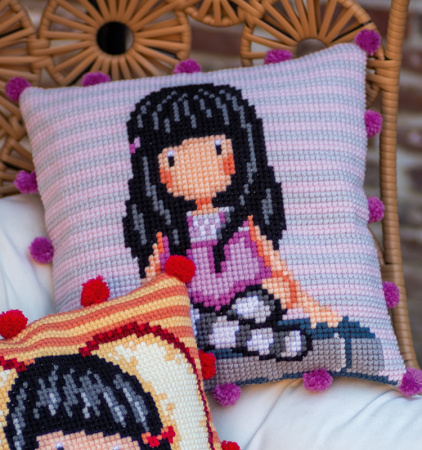 Набор для вышивания подушки "GORJUSS. Слова". Арт PN-0187991