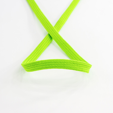 Шнур PEGA плоский, полиэстровый, цвет ярко-зеленый, 10 мм. Арт 842580140L1805