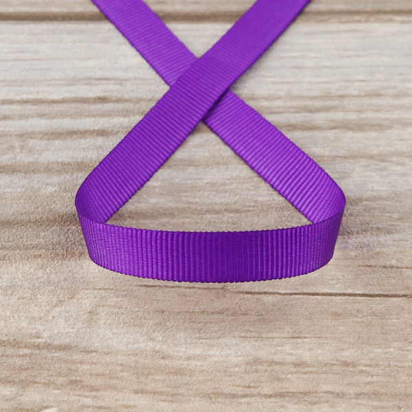 Лента репсовая SAFISA, 10 мм, 25 м, цвет 39 фиолетовый. Арт 350-10мм-39