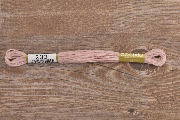 Мулине COSMO однотонный цвет  232       . Арт 25-6/232       