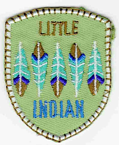 Термоаппликация HKM "Little Indian Button grn"