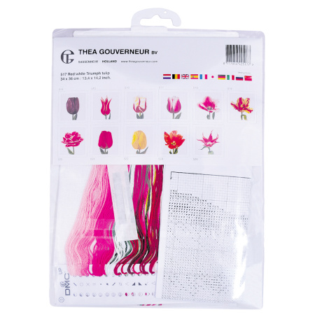 Набор для вышивания "Сиреневый тюльпан", канва лён 36 ct. Арт 517