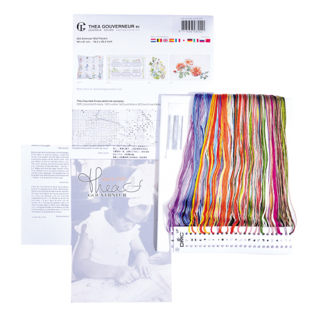 Набор для вышивания "Полевые цветы", канва Aida 16 ct. Арт 554A