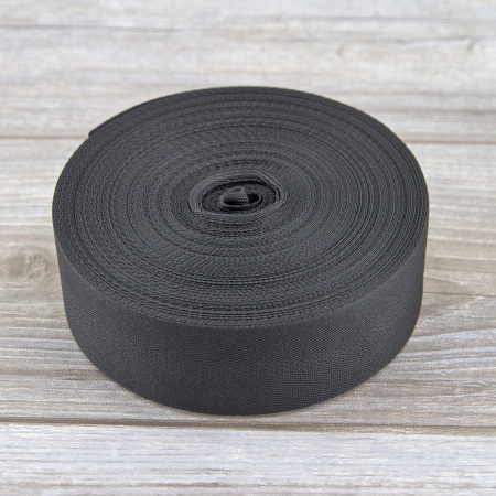 Тесьма киперная PEGA цвет черный, 50 мм. Арт 813726150P7001