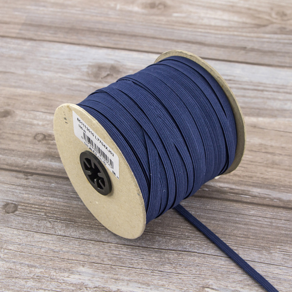 Резинка 6,6 мм, цвет темно-синий. Арт 851113010L7704