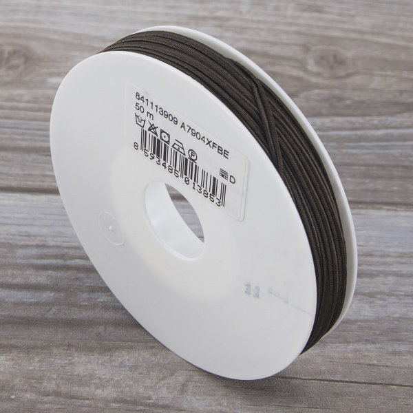 Шнур-сутаж PEGA, темно-коричневый, 3 мм. Арт 841113909A7904