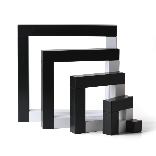 Конструктор дизайнерский NAEF CLASSIC "Angular" 3+, натуральное дерево, цветной, 13 деталей. Арт 9714.1