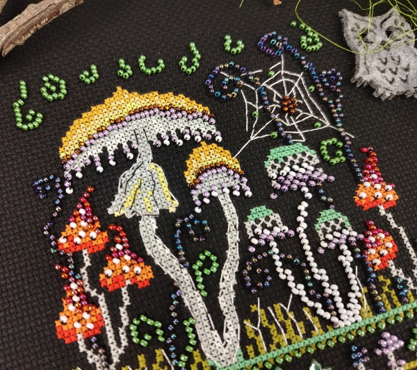 Набор для вышивания  "Веселые грибы". Арт 13.003.53