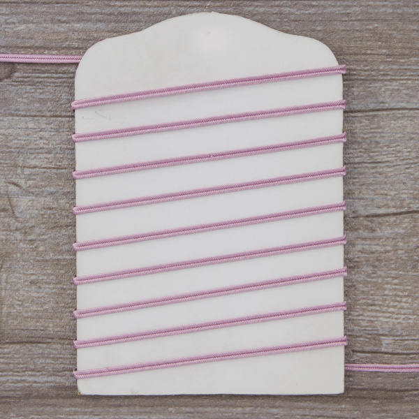 Шнур-сутаж PEGA, холодно-розовый, 3 мм. Арт 841113909A1601